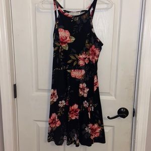 Black and Flower Dress